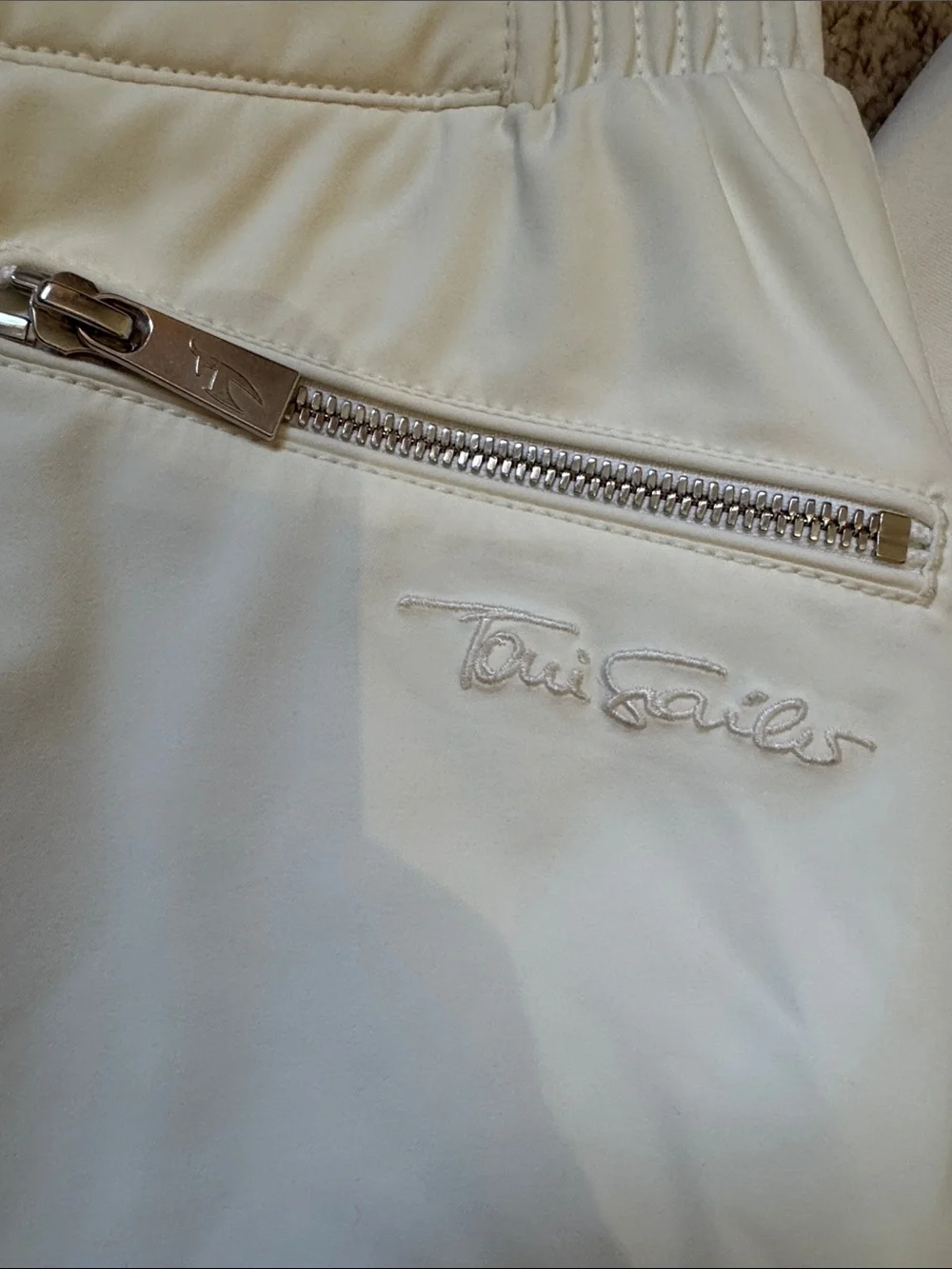 Tony Sailer Women's White Ski/Snowboard Pants with Zip Pockets size 34